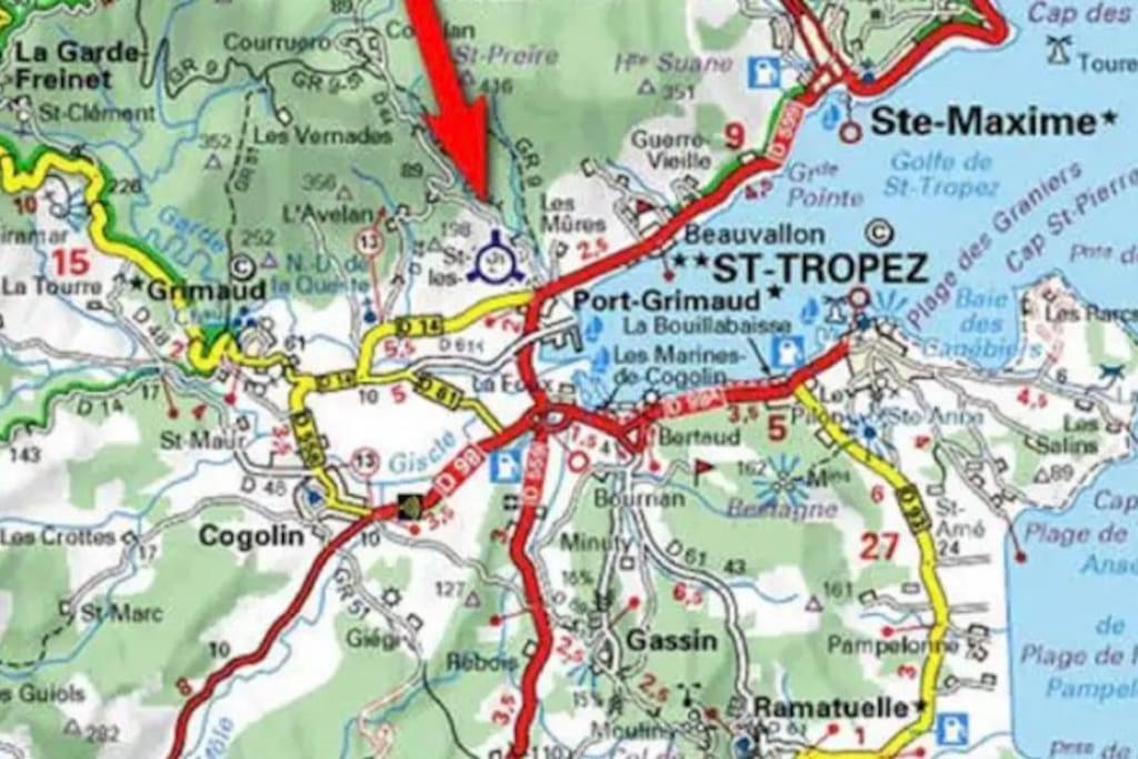 Les Restanques Cabriere 3123 Vue Mer 3 Chambres Grimaud Eksteriør billede